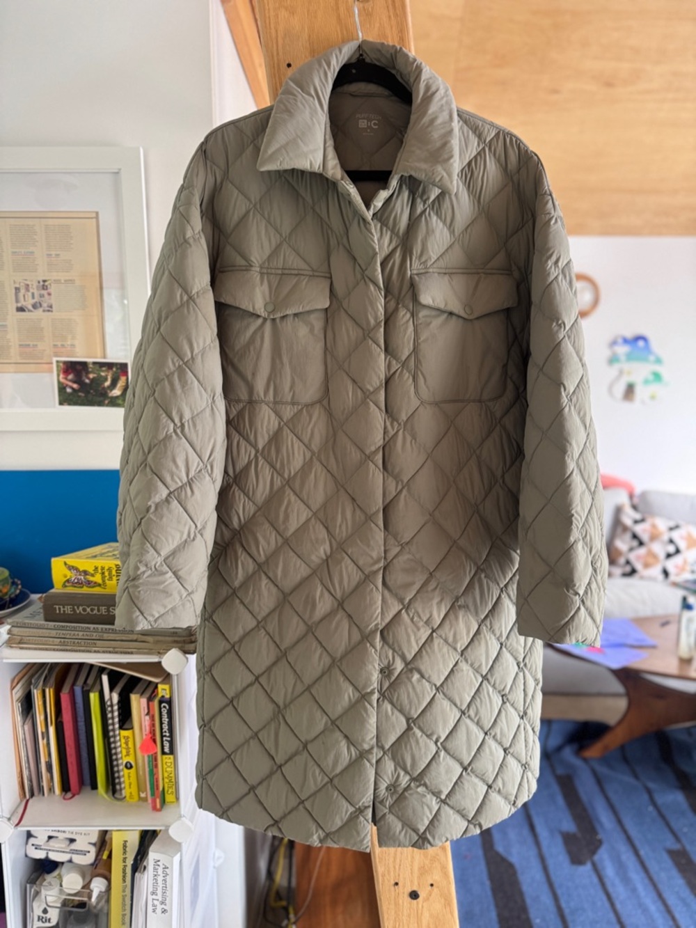 Uniqlo C Clare Waight Keller PUFFTECH Oversized Coat Green (M)
